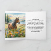 Mustang Horse Anniversaire Horse Lover Carte de vo (Intérieur)