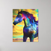 Mustang Horse Canvas Afdruk (Voorkant)
