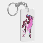 Mustang Mamas Eroded Horse Sleutelhanger (Voorkant Links)