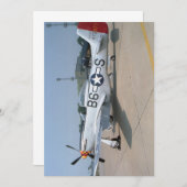 Mustang P-51D - carte plate (Devant / Derrière)