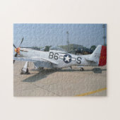 Mustang P-51D-Vliegtuig Legpuzzel (Horizontaal)