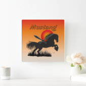 Mustang Pferdeliebhaber Uhr Vierkante Klok (Huis)