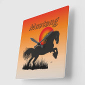 Mustang Pferdeliebhaber Uhr Vierkante Klok (Hoek)