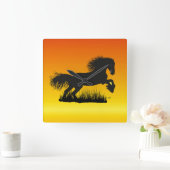 Mustang Pferdeliebhaber Uhr Vierkante Klok (Huis)