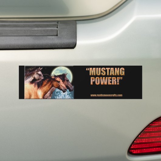 MUSTANG POWER Bumper CP Bumpersticker (Op auto)
