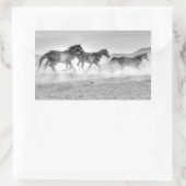 Mustang Run Rechthoekige Sticker (Tas)