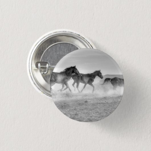 Mustang Run Ronde Button 3,2 Cm (Voorkant /achterkant)