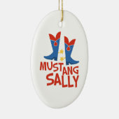 Mustang Sally Keramisch Ornament (Rechts)