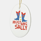 Mustang Sally Keramisch Ornament (Links)