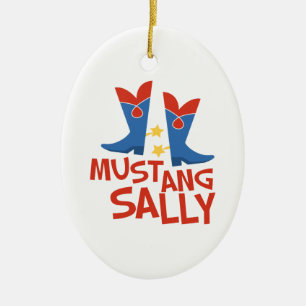 Mustang Sally Keramisch Ornament
