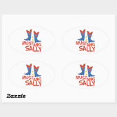 Mustang Sally Ovale Sticker (Vel)