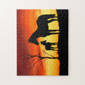 Mustang sauvage Mare et puzzle de foies (Vertical)