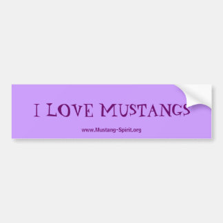 Mustang-Spirit Bumpter Sticker