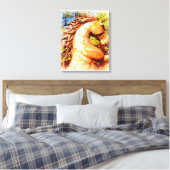 mustang stallion canvas afdruk (Insitu (Slaapkamer))