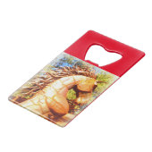 mustang stallion kredietkaart flessenopener (Voorkant Gekanteld)