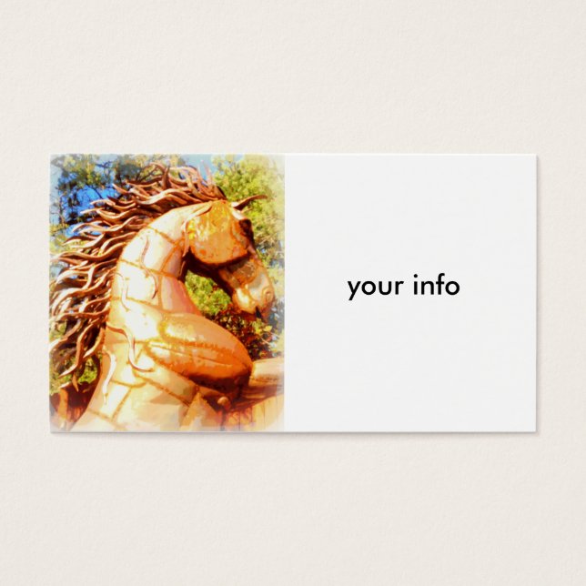 mustang stallion visitekaartjes (Voorkant)