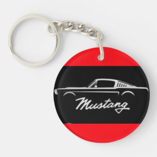 Mustang, want, sleutelhangers van acryl