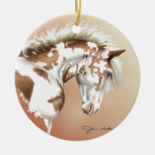 Mustang Wild Xtend Keramisch Ornament (Voorkant)