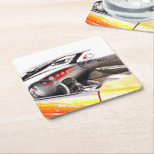 Mustange Vierkante Kartonnen Onderzetter (Schuin)