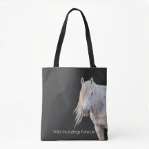 Mustangs sauvages pour le Sac fourre-tout