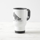 Mustangs sauvages pour toujours Voyage Mug (Devant droit)
