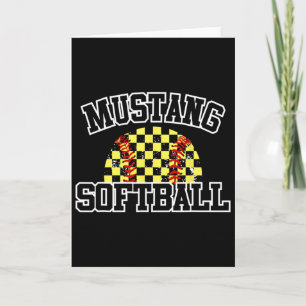 Mustangs Softll Moeder Mustangs School Spirit Spor Kaart