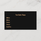 Mustangs Visitekaartje (Achterkant)