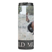 MustangWild Water Bottle - Lobo Thermosbeker (Achterkant)