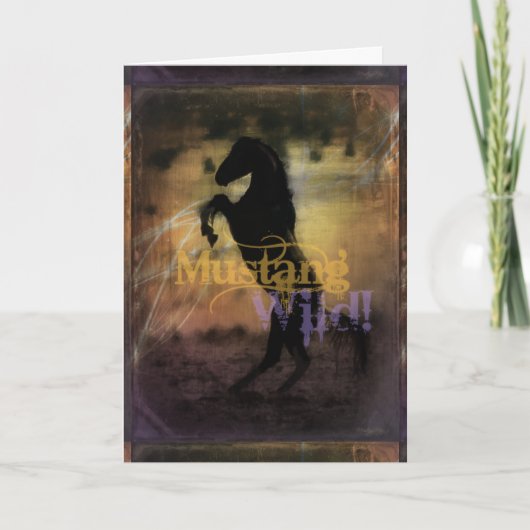 MustangWILD-Wenskaart Kaart (Voorkant)