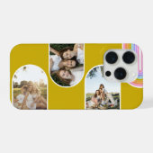 Mustard Cute Modern 3 Photo Layout Custom (Verso Horizontal)