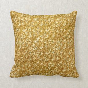 Mustard Floral Print Pillow Kussen