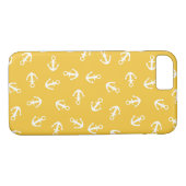 Mustard Nautical Anchor Phone Case (Achterkant (Horizontaal))