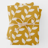 Mustard personnalisé les années 70 Motif feuille r (En situation)