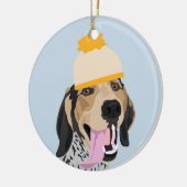 Mustard Pet Coonhound Ornament (Links)