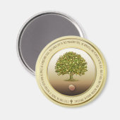 Mustard Seed gift Baptism Faith Kitchen Accessorie Magneet (Voorkant / Achterkant)