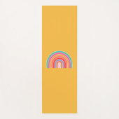 Mustard Yellow Colorful Rainbow Yogamat (Voorkant)