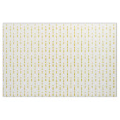 Mustard Yellow Geometric Stippen Pattern Stof (Yard (91,4 cm))
