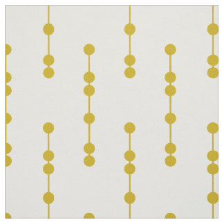 Mustard Yellow Geometric Stippen Pattern Stof