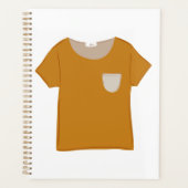 Mustard Yellow Minimalist Top Planner (Voorkant)