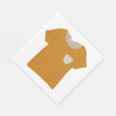 Mustard Yellow Minimalist Top Servet (Hoek)