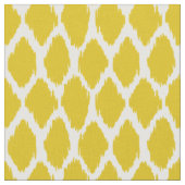 Mustard Yellow Ogee Pattern Stof (Close Up)
