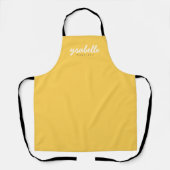 Mustard Yellow Simple Bold Script Name Schort (Voorkant)
