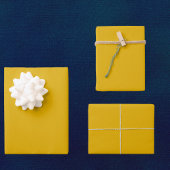 Mustard Yellow Solid Color Inpakpapier Vel