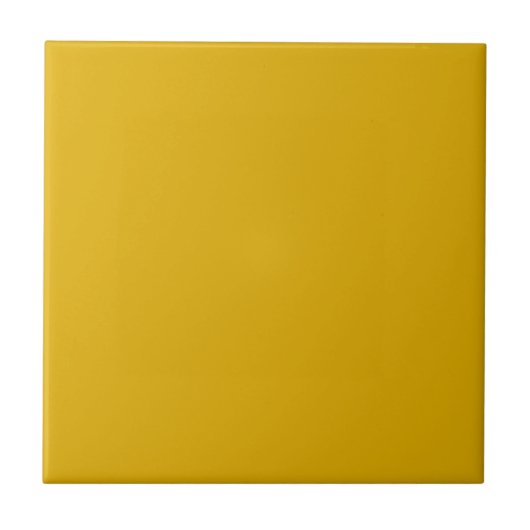 Mustard Yellow Solid Color Tegeltje (Voorkant)