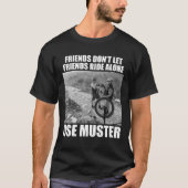 Muster "FFL Ride MTB seul" T-shirt noir (Devant)