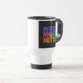"Muster More Mettle" Mug de café de voyage (Devant droit)