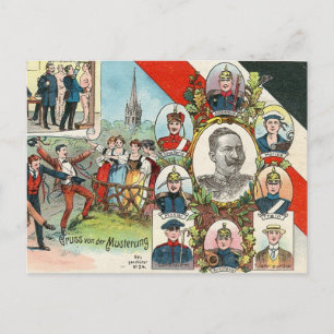 mustering briefkaart