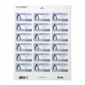 Musterpinguin Adressaufkleber Etiket (Full Sheet)
