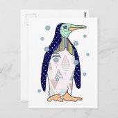 Musterpinguïn Briefkaart (Voorkant / Achterkant)