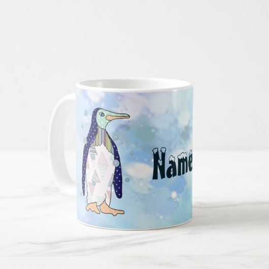 Musterpinguin Kaffeetasse Koffiemok (Voorkant links)